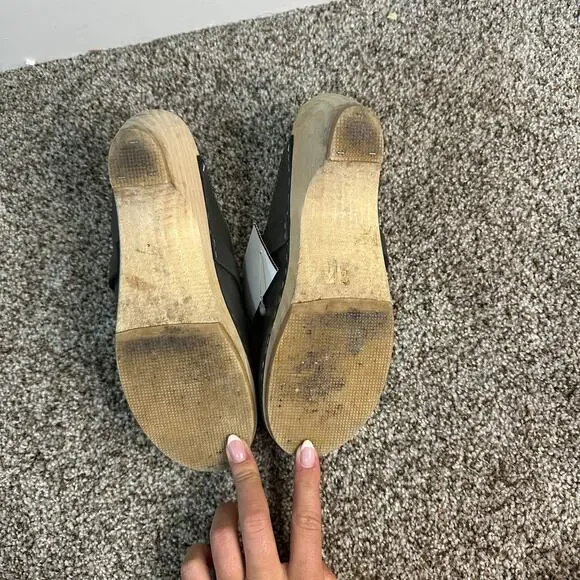 MAGUBA Women's Swedish Clog Size 5 In Black - Picture 4 of 7